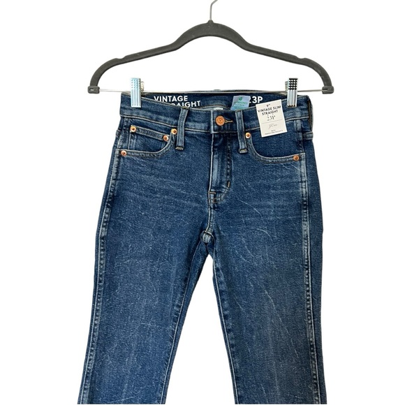 J. Crew Petite 9" Vintage Slim Straight Jean in Catskill Wash (23P) - Picture 6 of 12
